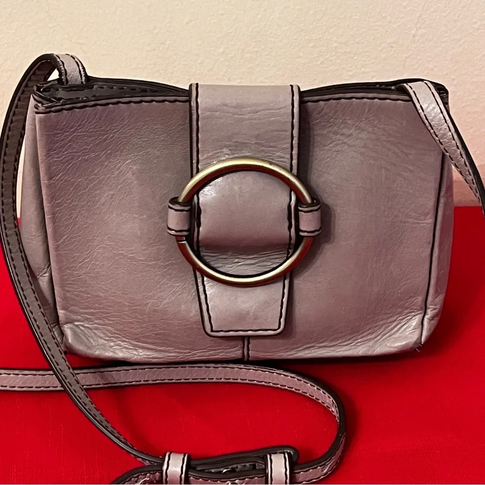 Hobo Elan Gray Crossbody Bag Retired Design Pattern